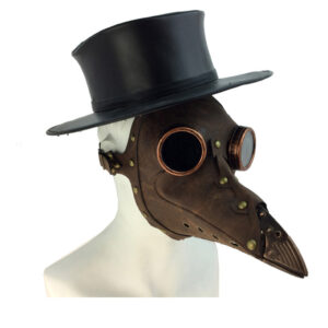 Braune Steampunk Pest Doktor Maske kaufen