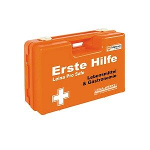LEINA-WERKE Erste-Hilfe-Koffer Pro Safe Lebensmittel & Gastronomie DIN 13157 orange