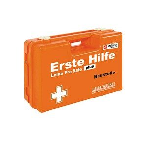 LEINA-WERKE Erste-Hilfe-Koffer Pro Safe plus Baustelle DIN 13169 orange