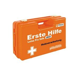 LEINA-WERKE Erste-Hilfe-Koffer Pro Safe plus Holzverarbeitung DIN 13169 orange