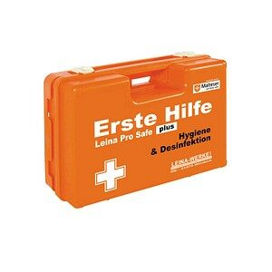 LEINA-WERKE Erste-Hilfe-Koffer Pro Safe plus Hygiene & Desinfektion DIN 13169 orange
