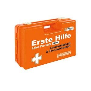 LEINA-WERKE Erste-Hilfe-Koffer Pro Safe plus Land- & Forstwirtschaft DIN 13169 orange