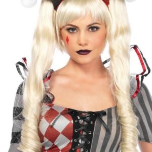 Leg Avenue Kostüm "Puppe Perücke blond", Für Puppenkostüm und Cosplay: Perücke mit abnehmbaren Zöpfen
