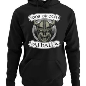 Quattro Formatee Hoodie "Sons of Odin Valhalla Vikings Totenkopf Kapuzenpul" (1-tlg)