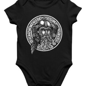 Quattro Formatee Kurzarmbody "Odin Wikingergott Hugin Munin Kurzarm Baby-Body" (1-tlg)