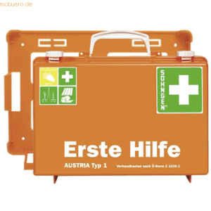 Söhngen Erste Hilfe-Koffer SN-CD orange Füllung Österreich-Norm
