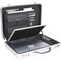 ALUMAXX Laptop-Attaché-Koffer MERCATO, Aluminium, silber (45188)