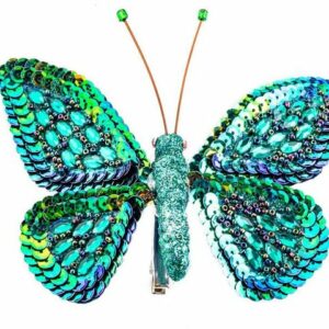BOLTZE Aktentasche Schmetterling mit Clip besetzt mit Pailetten