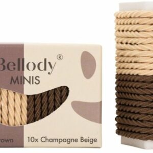 Bellody® Mini Haargummis (20 Stück - Braun & Beige - Mischpaket)