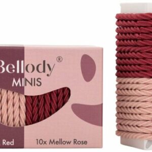 Bellody® Mini Haargummis (20 Stück - Rose & Rot - Mischpaket)