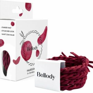 Bellody® Original Haargummis (4 Stück - Bordeaux Red)