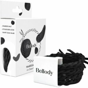 Bellody® Original Haargummis (4 Stück - Classic Black)
