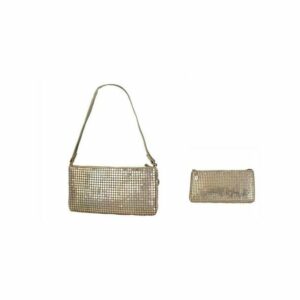 Chronotech Handtasche Damen Handtasche Clutch Pailetten glänzend Chronotech CT-B-01 Golden