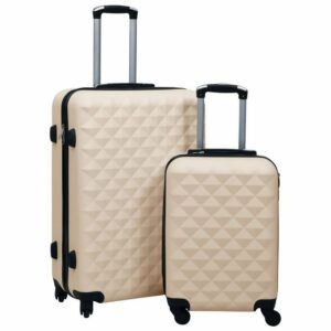 DOTMALL Koffer Hardcase Trolley Gold ABS Geschäftsreise Urlaubsreise