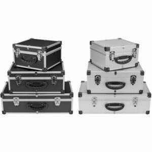 Dj CD-Koffer Alukoffer Aluminiumbox dj Case Box 40 - 80 CDs + Schlüssel Auswahl