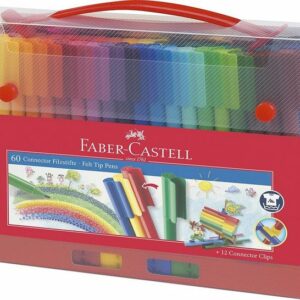 Faber-Castell FABER-CASTELL Fasermaler CONNECTOR PEN, 60er Koffer Tintenpatrone