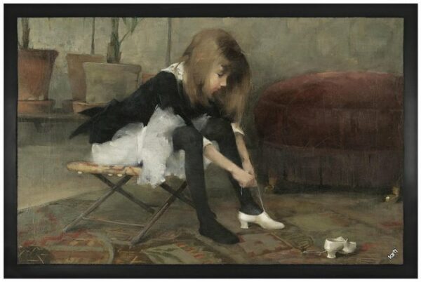 Fußmatte Helene Schjerfbeck - Die Tanzschuhe, 1882, 1art1, Höhe: 5 mm