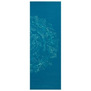GAIAM - 4 mm Classic Printed Yoga Mat - Yogamatte Gr 61 cm x 173 cm x 0,4 cm blau
