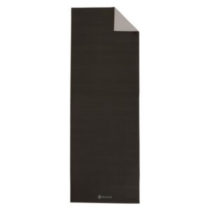 GAIAM - 6 mm Premium 2-Color Yoga Mat - Yogamatte Gr 61 cm x 173 cm x 0,6 cm schwarz
