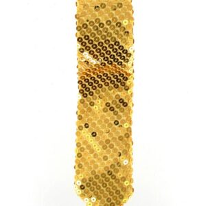 Herren-Kostüm Krawatte Pailletten gold Größe: One Size