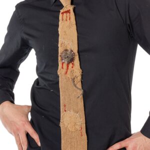 Herren-Kostüm Krawatte Ratte braun Größe: