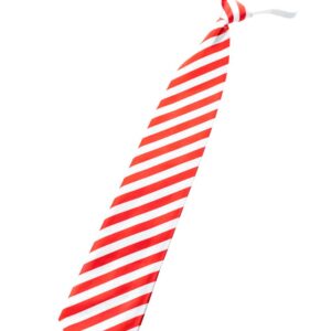 Herren-Kostüm Krawatte rot/weiß gestreift Größe: