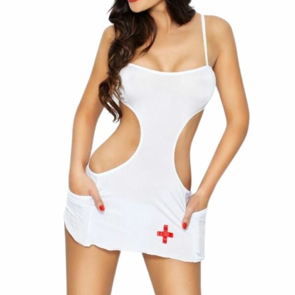 Krankenschwester Kostüm mit Cut-outs