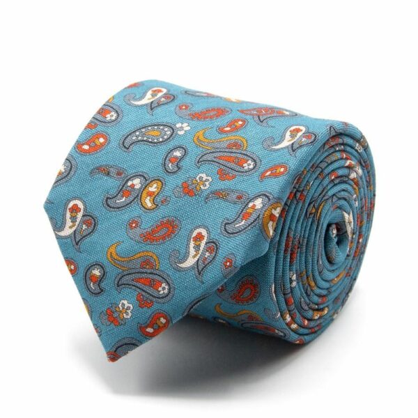 Krawatten Baumwoll-/Leinen Krawatte mit Paisley one-size