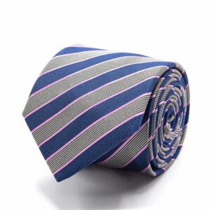 Krawatten Gestreifte Seiden-Jacquard Krawatte one-size