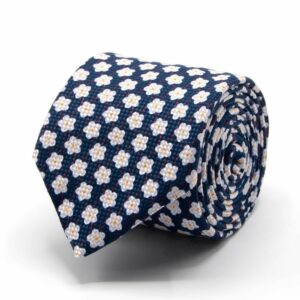 Krawatten Panama-Krawatte mit Blüten-Muster one-size