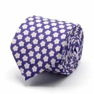 Krawatten Panama-Krawatte mit Blüten-Muster one-size