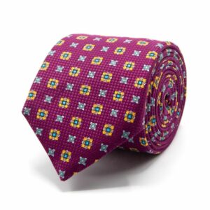 Krawatten Panama-Krawatte mit geom. Muster one-size