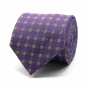 Krawatten Seiden-Jacquard Krawatt mit kl. Blüten one-size