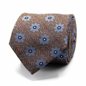 Krawatten Seiden-Jacquard Krawatte mit Blüten one-size