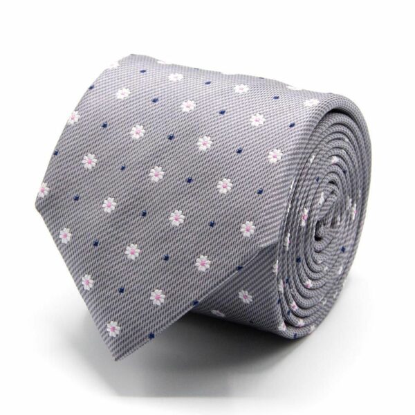 Krawatten Seiden-Jacquard Krawatte mit Blüten one-size