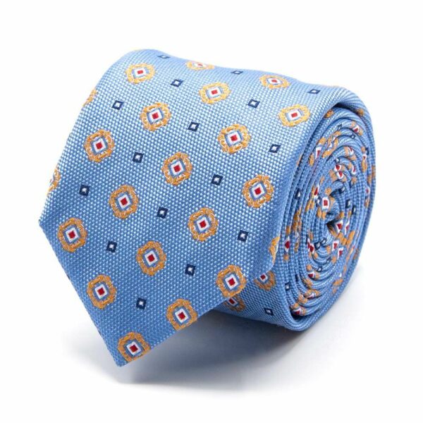 Krawatten Seiden-Jacquard Krawatte mit Muster one-size