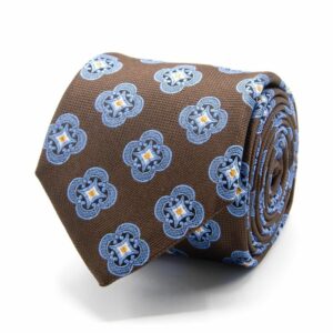 Krawatten Seiden-Jacquard Krawatte mit Muster one-size