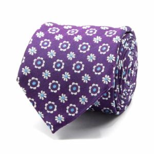 Krawatten Seiden Krawatte mit floralem Muster one-size
