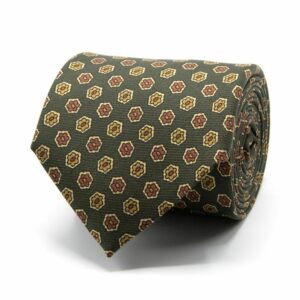 Krawatten Seiden-Saglia-Krawatte mit kl. Blüten one-size