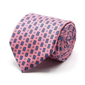Krawatten Seiden-Twill-Krawatte mit geom. Muster one-size
