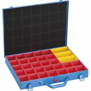 Metall kleinteile koffer sortimentskasten kunststofffächer box Fervi 0423/2