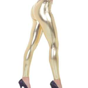 Metallic Leggings gold Kostümzubehör kaufen L/XL