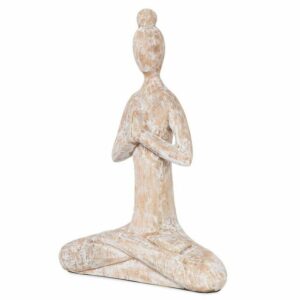 Moritz Skulptur Skulptur Yoga Hands 32x25x8cm, Dekoobjekt Holz, Tischdeko, Fensterdeko, Wanddeko, Holzdeko