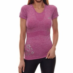 RAIDLIGHT Funktionsshirt RAIDLIGHT Yoga Atletic Funktions T-Shirt enganliegendes Shirt für Damen mit Rundhals Sport-Shirt Pink