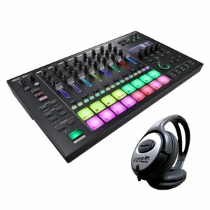 Roland DJ Controller Roland MC-707 Groovebox DJ Mischpult mit Kopfhörer