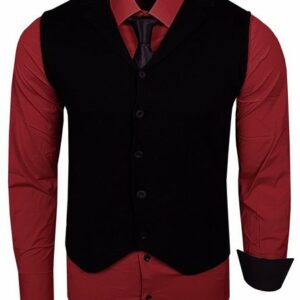 Rusty Neal Langarmhemd bestehend aus Hemd, Weste und Krawatte