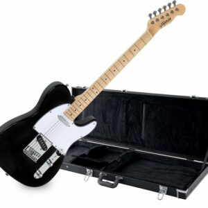 Shaman E-Gitarre TCX-100 - TL-Bauweise - geölter Hals aus Ahorn - Ahorn-Griffbrett, 2 Single Coil Pickups, Set inkl. Koffer