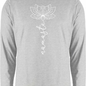 Shirtracer Rundhalsshirt Namaste Lotusblüte Yoga Chakra Yoga und Wellness Geschenk