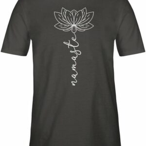 Shirtracer T-Shirt Namaste Lotusblüte Yoga Chakra Yoga und Wellness Geschenk