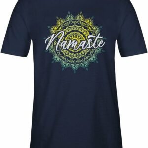Shirtracer T-Shirt Namaste Vintage - Yoga und Wellness Geschenk - Herren Premium T-Shirt geschenk yoga - tshirt herren lustige motive - l - shirt namaste